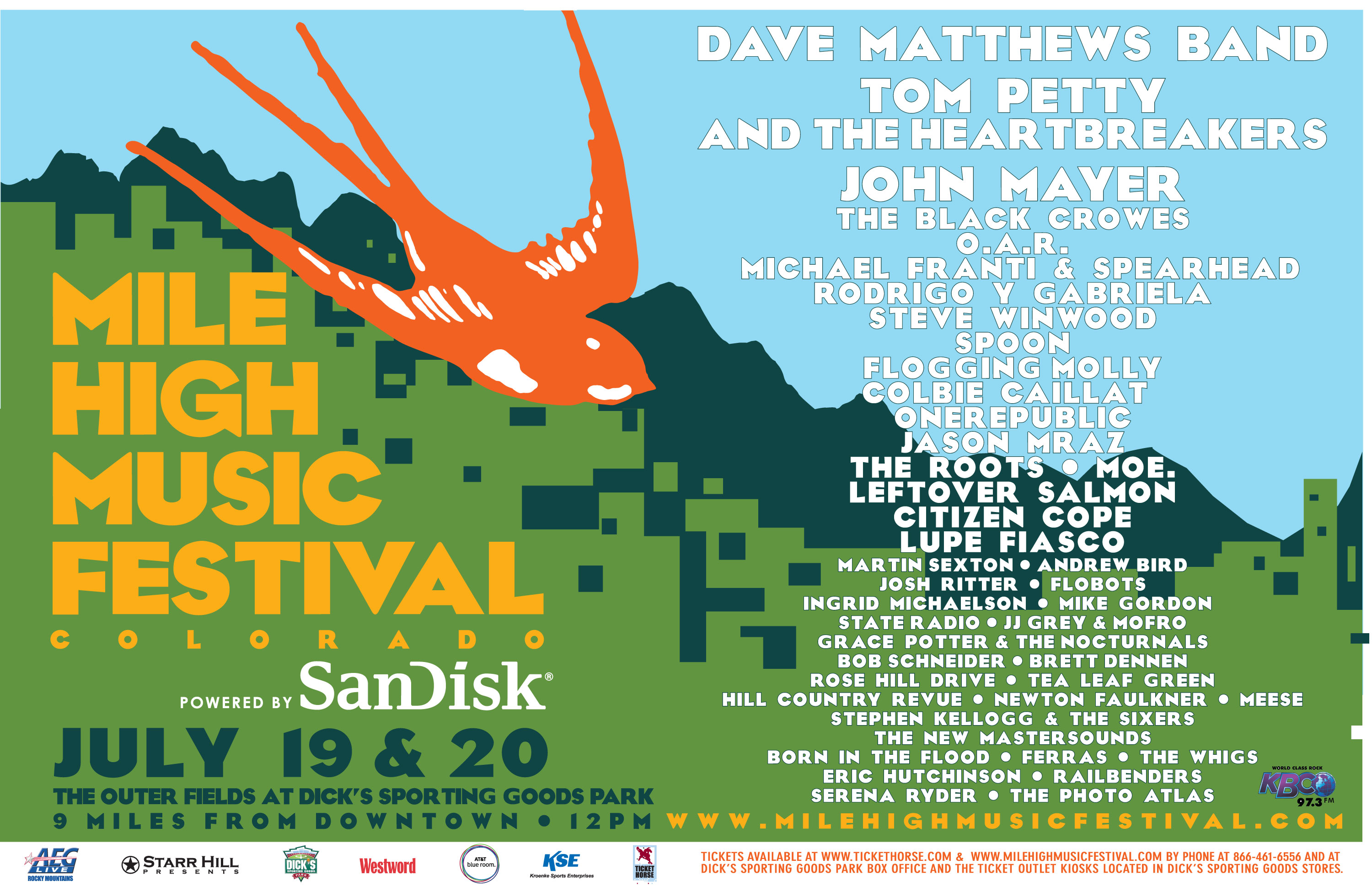 Mile High Music Festival Poster
